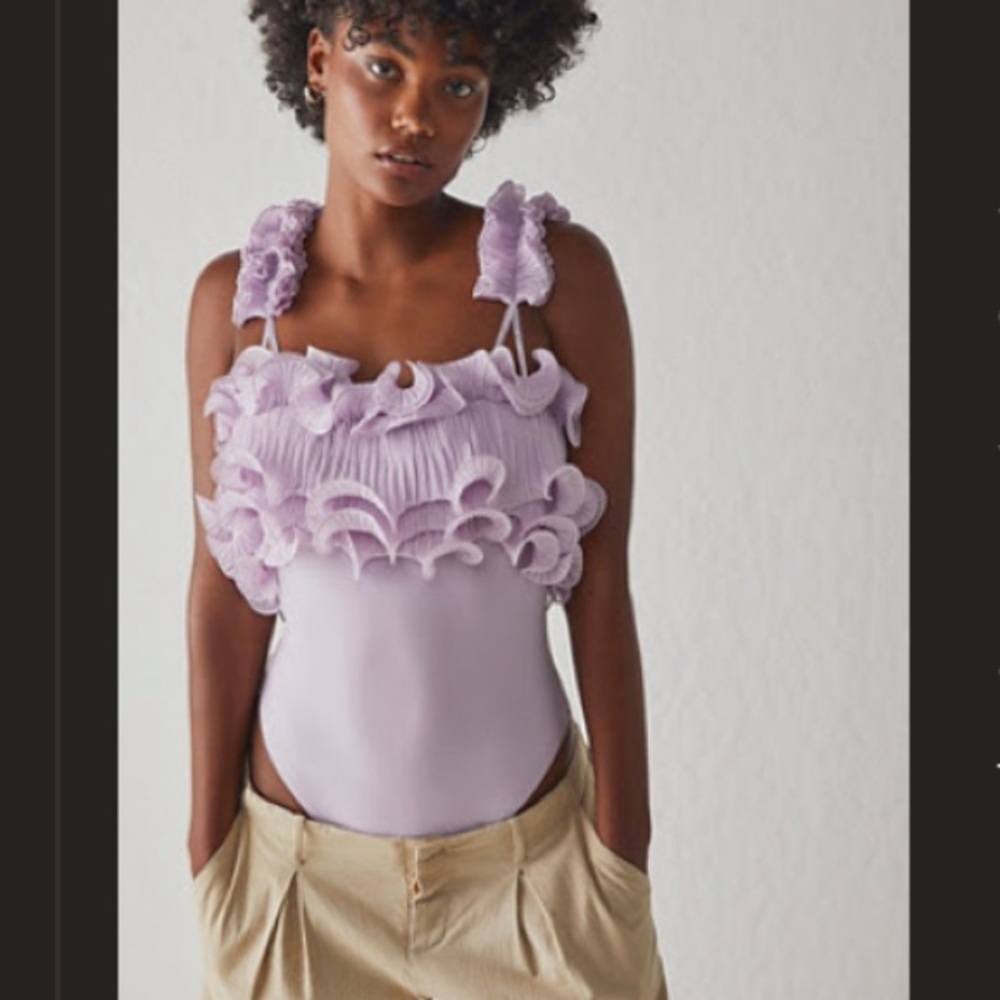 Free People For the Frill of it Bodysuit